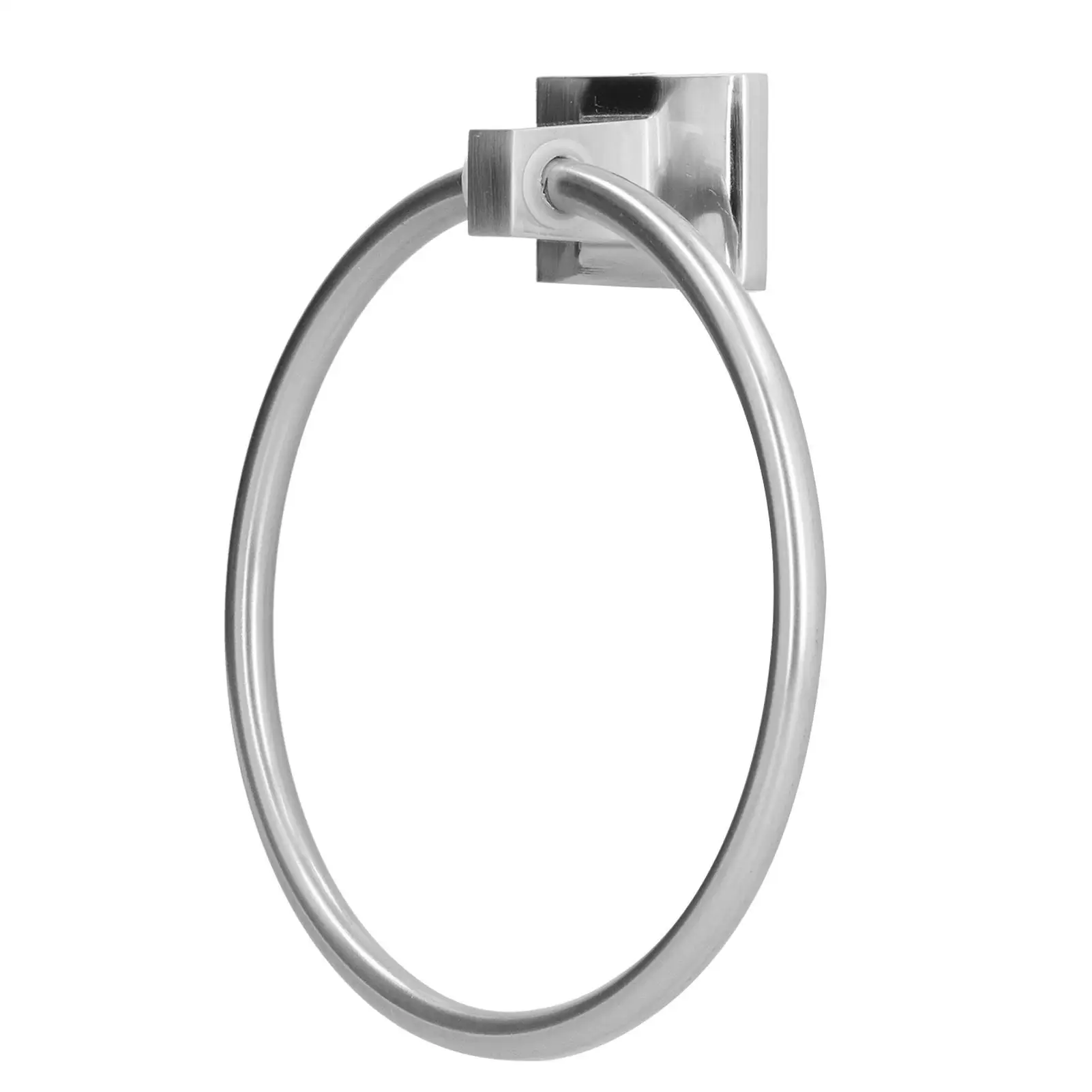 Brushed Zinc Alloy Wall-Mount Towel Rack Holder-Durable Bathroom Towel Hanger for home Use