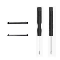 Premium Screw Tool Rod with Metal Adapter Pins and Screwdrivers for Smartwatch Repair and Maintenance (Black)