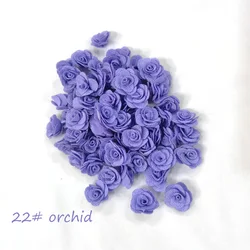 24 - Piece Chiffon Camellia Flower Set for DIY Crafts and Home Decor (22 orchid)