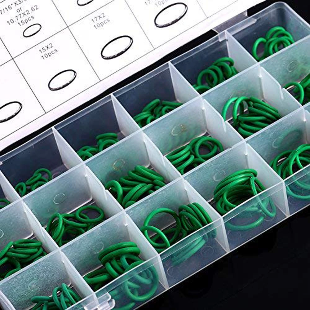 270/225Pcs 18 Sizes Air Conditioning HNBR O Rings Car Auto