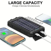 Xiaomi 50000mAh Portable Solar Power Bank Large Capacity Fast Charging External Battery with Flashlight For Xiaomi IPhone Huawei - Image 2