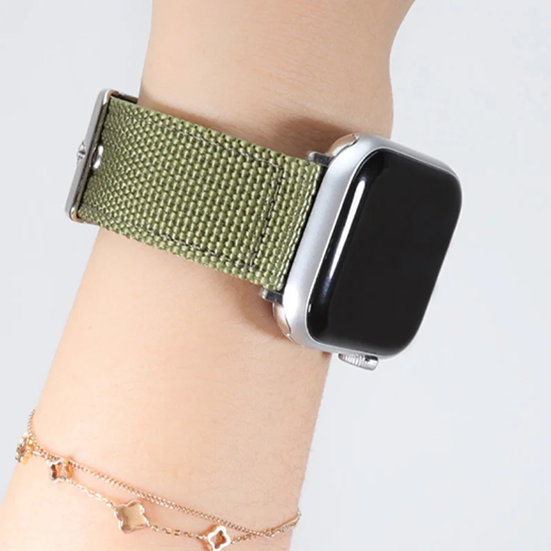 Stylish Canvas Nylon Band with Butterfly Buckle