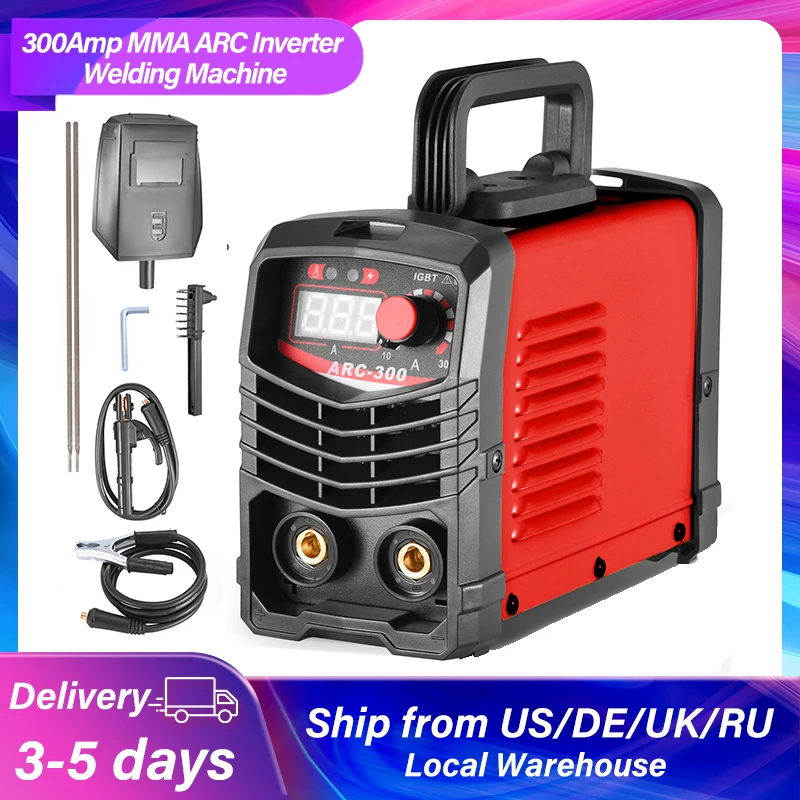 2 in 1 Inverter Welding Machine 300Amp MMA ARC Welder IGBT Semi-automatic Welding Machine Portable Welder for Metal Iron