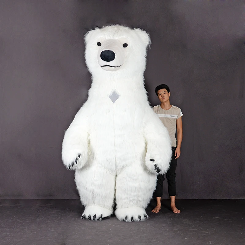 Giant Polar Bear Mascot Costumes Inflatable Costume for Adults mascot costume inflatable accessory