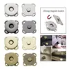 10Sets Square Magnetic Snap Fasteners Clasps Button Handbag Purse Wallet Craft Bags Parts Accessories 11mm 15mm 19mm Pick Colors 6