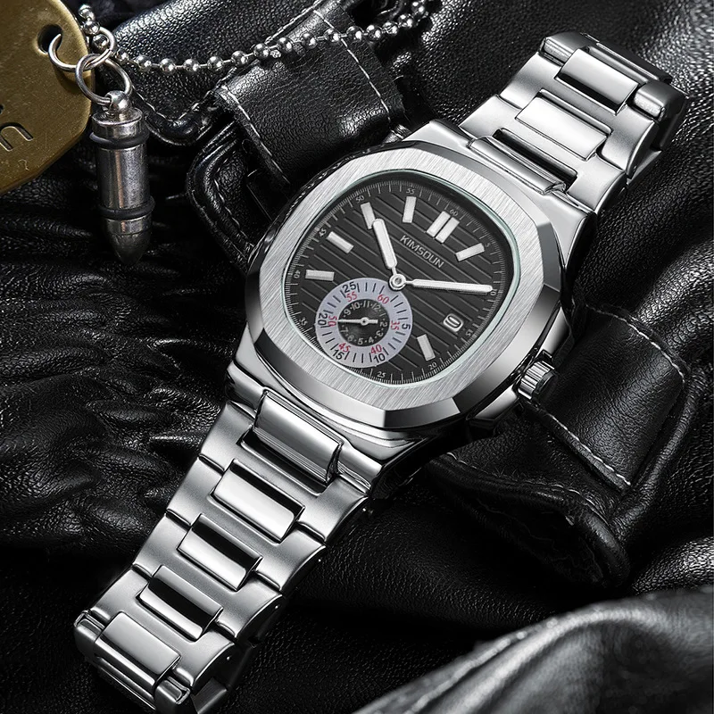 2023 Year Men Watch  Stainless Steel  Watches   Quartz Wristwatch  water resistant watch   Clock  Free shipping