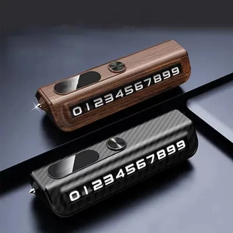 Multi-functional parking number plate, parking and moving phone, window breaker, car-mounted moving phone plate Accessories