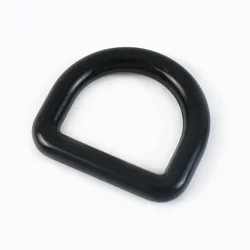 Versatile Metal O Dee D Ring Buckles for DIY Leathercraft and Accessories (Black)