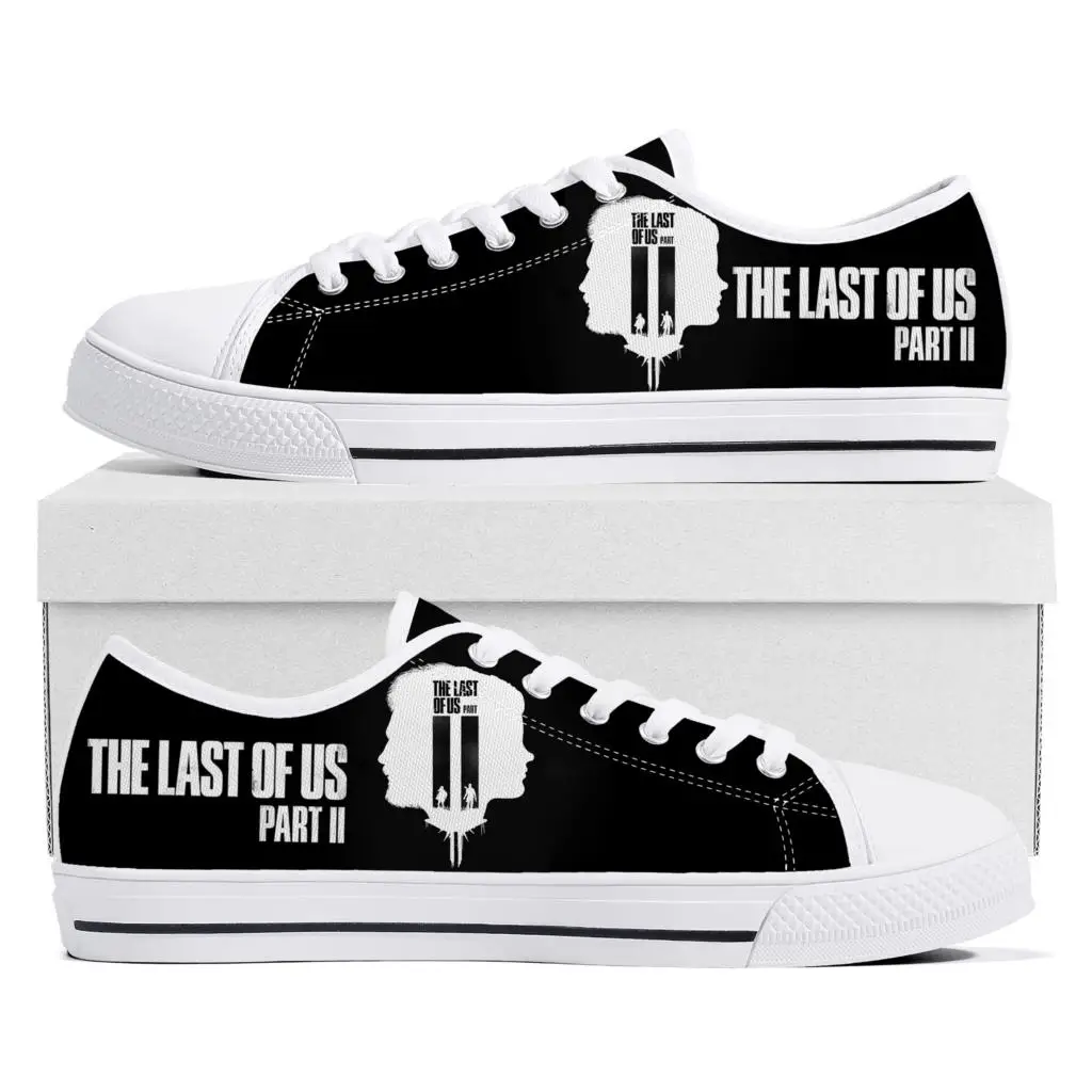 

The Last of US Part II Low Top Sneakers Cartoon Game Womens Mens Fashion High Quality Canvas Sneaker Couple Custom Built Shoes