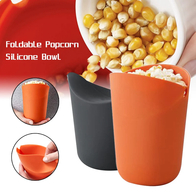 Secchio Per Popcorn In Silicone Per Uso Alimentare Pieghevole Per Microonde Secchio Per Popcorn Ciotola Per Popcorn Fai Da Te Accessori Da Cucina Popc