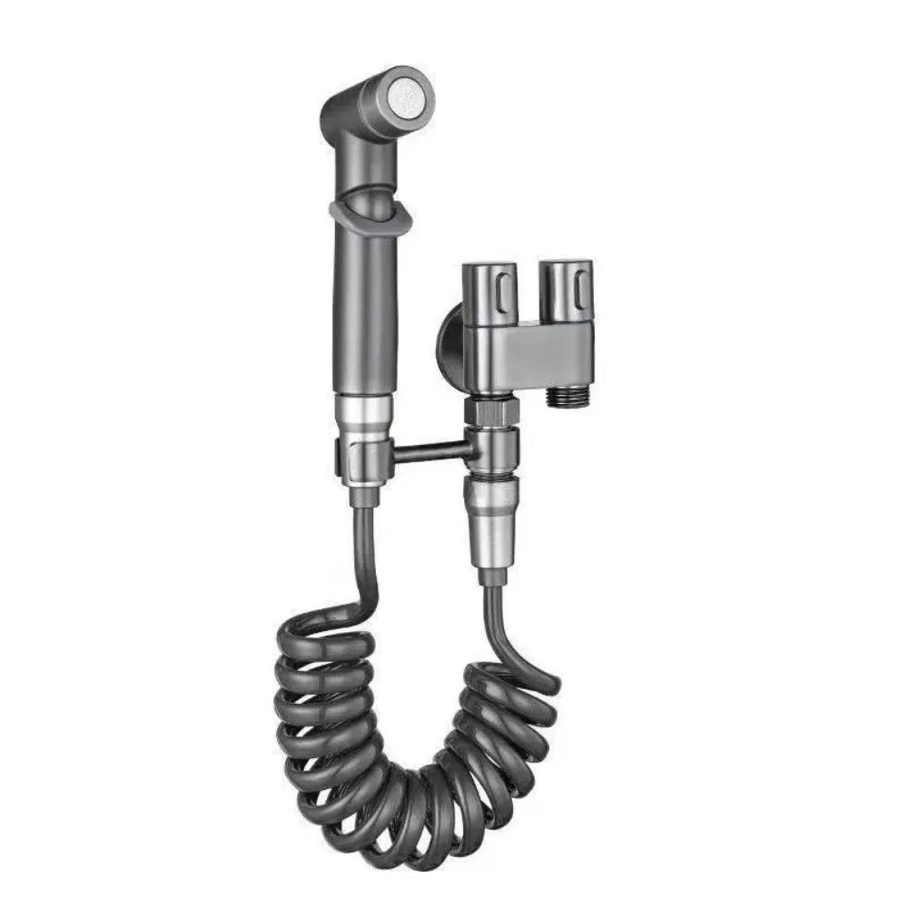 Bidet toilet sprayer set spray water bathroom handheld bidet sprayer toilet shower double outlet angle valve toilet accessories 5
