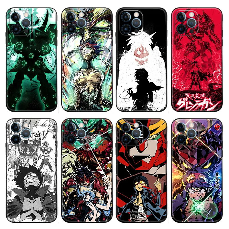 Tengen Toppa Gurren Lagann Anime Soft Phone Case For iPhone 11 12 13 14