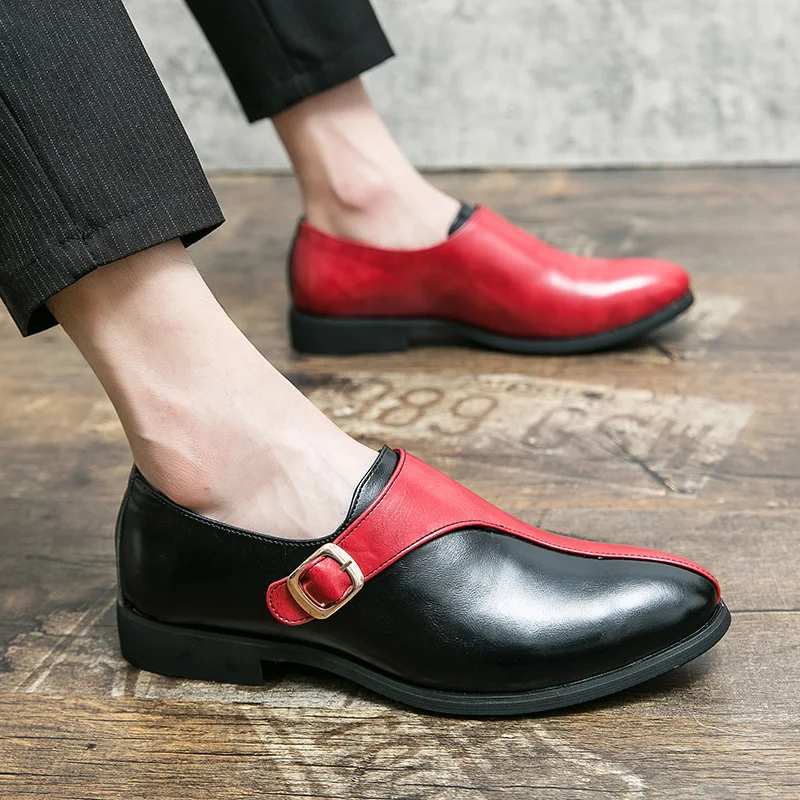 Leather Shoes Mens Designer Dress Formal Leather Shoes Fashion Wedding Casual Slides Men Loafers Driving Half
