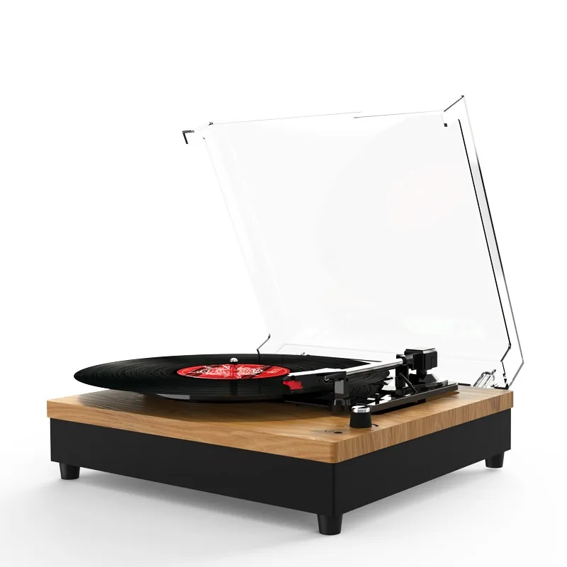 Wireless Turntable with Stereo Speakers and 3 Speeds