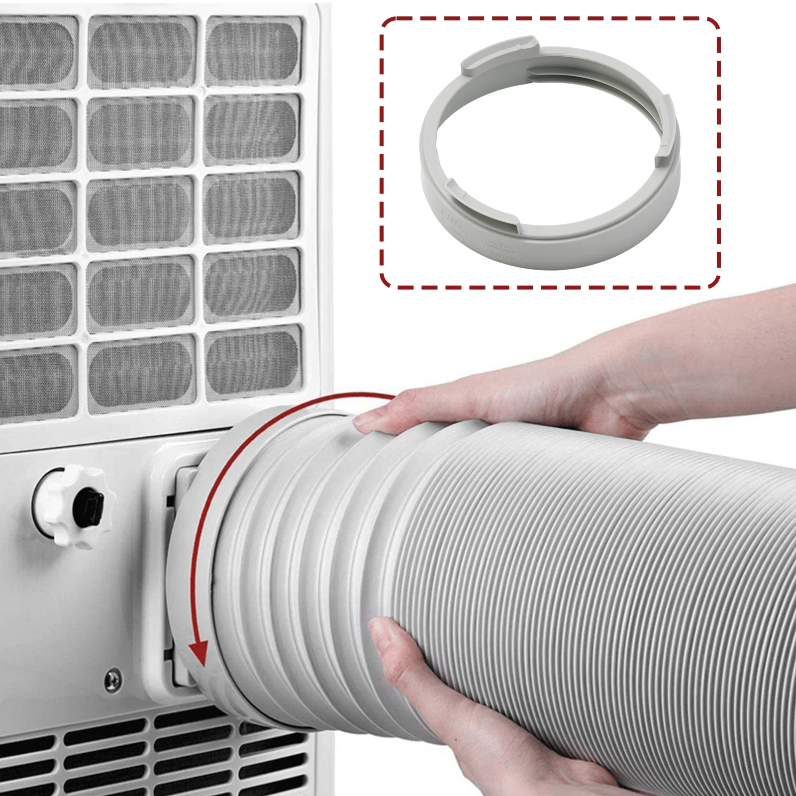 

Home Hardware For Sliding Casement Exhaust Pipe Connection Pipe Connector Portable Ventilation Air Conditioner