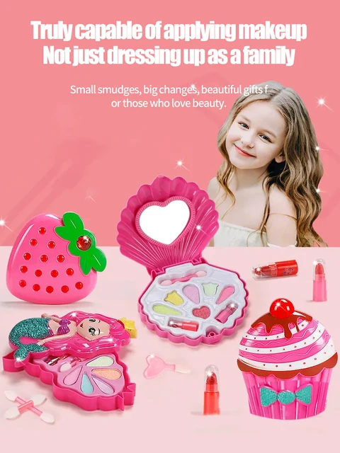 Set Trucco Bambini 8 Pezzi In Silicone | Giocattoli Montessori Con Specchio