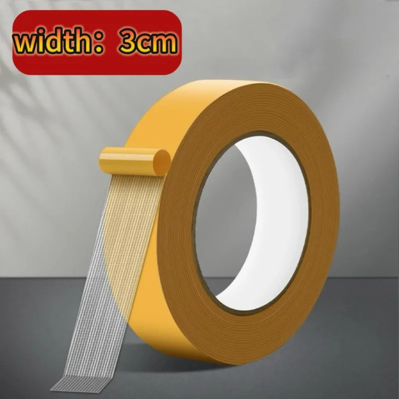 Ultra-Durable Mesh Double-Sided Tape - High-Temperature, Waterproof, Strong Adhesive for Carpets & Home Repair