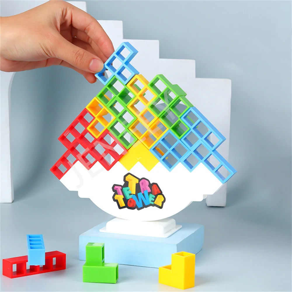 Tetra Tower Game Balance Tower Puzzle Board Game Kids Building