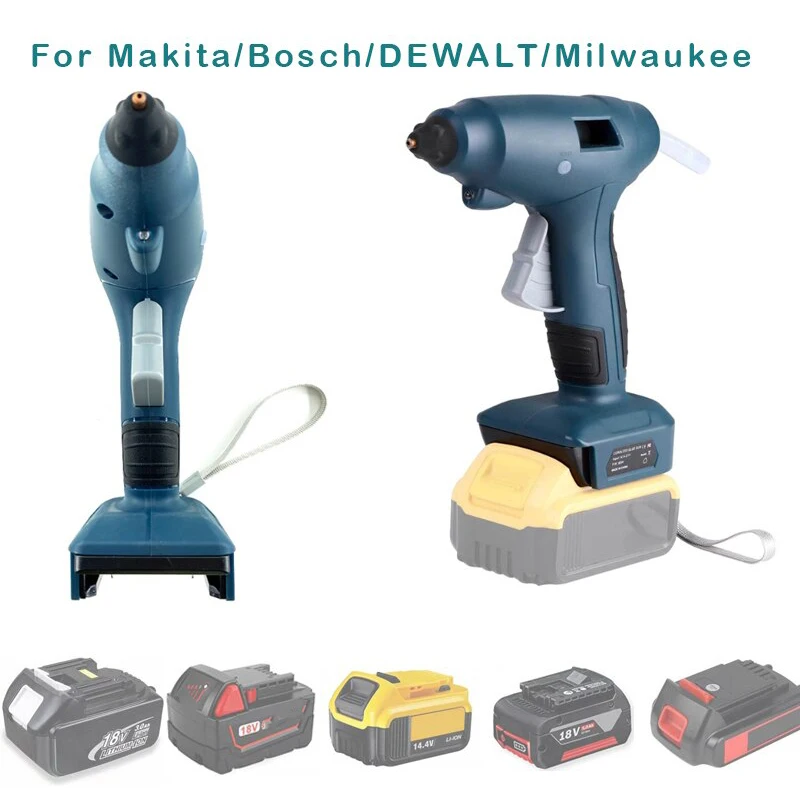 Hot Melt Glue Gun 60W Electric Cordless For Makita/Bosch/DEWALT