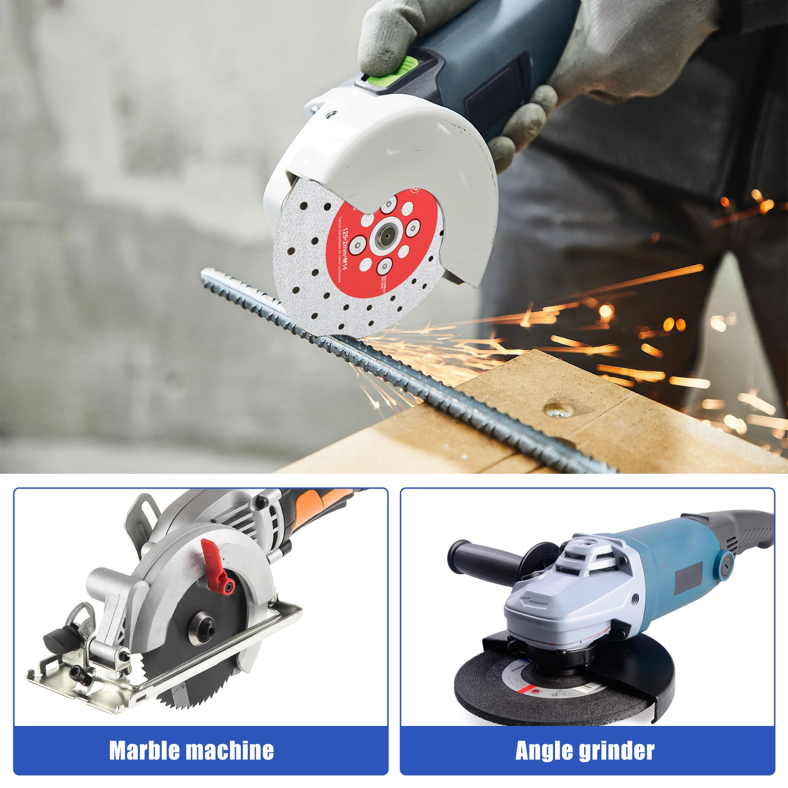 115/125mm Diamond Grinding Wheel Marble Cutting Metal Grinding Disc Stone Brick Concrete Polishing Disc Cup Wheel Abrasive Tools