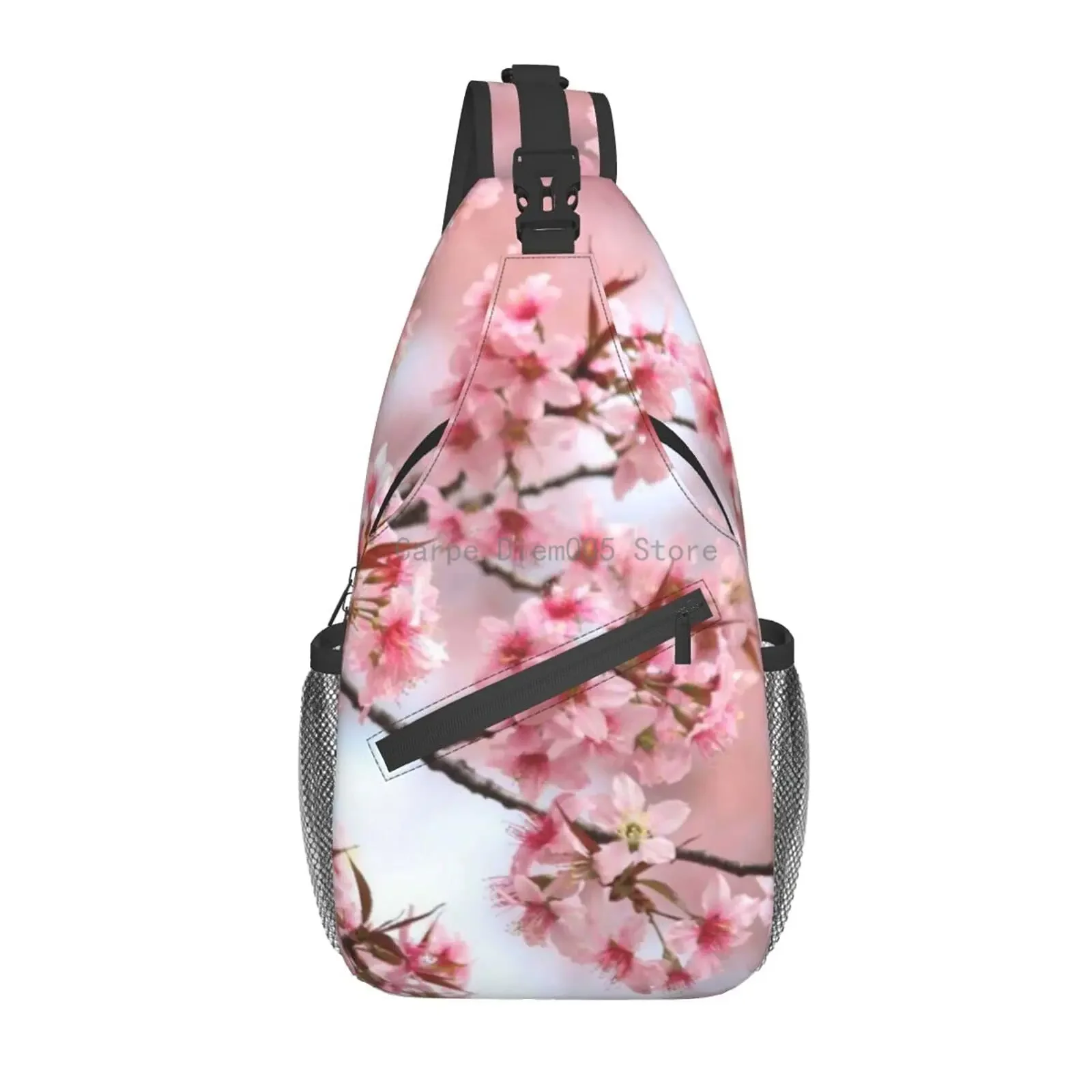 

Женский треугольный рюкзак Cherry Blossom, рюкзак-слинг Canfeng, дорожный походный рюкзак, веревочная сумка через плечо