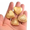Stainless Steel Love Heart Locket Pendants Openable Memory Photo Frame Charms Mirror Polished Put Photos Jewelry Making DIY Gift 3
