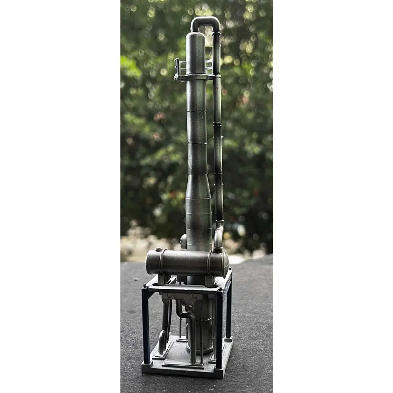 1/144 N Scale Building Model Distillation Tower Model Train Scene Miniature Collection Sand Table Landscape Assemble Model