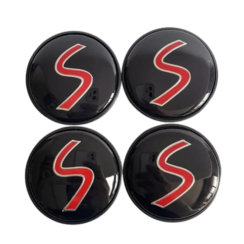 4Pcs 54MM Car Wheel Center Cover Sticker Hub Caps for Mini Cooper S R53 R56 R60 R61 F54 F56 Clubman Countryman Accessories wheel hub covers wheel hub caps