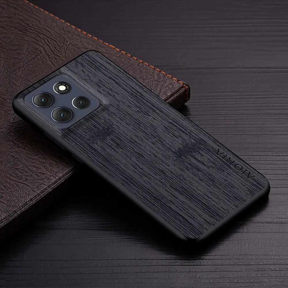 Luxury Bamboo Wood Pattern Leather Phone Case Cover - Premium Design for Motorola Moto G Series
