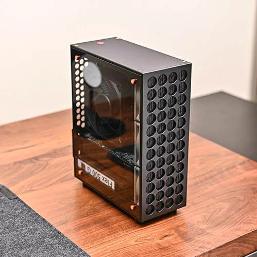 올 알루미늄 소형 컴퓨터 섀시 V9 캡틴 - 더블 슬롯 하프 높이 PCI 지원 미니 케이스