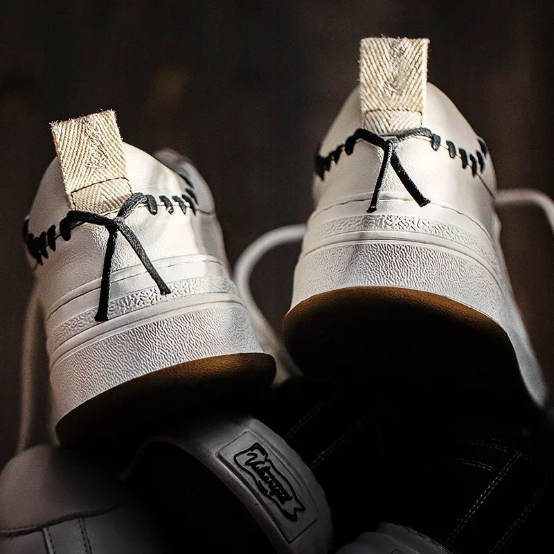 Maden New Arrival Sports Skateboard Mens White Shoes Thick Soled Retro Women Men Shoes 5