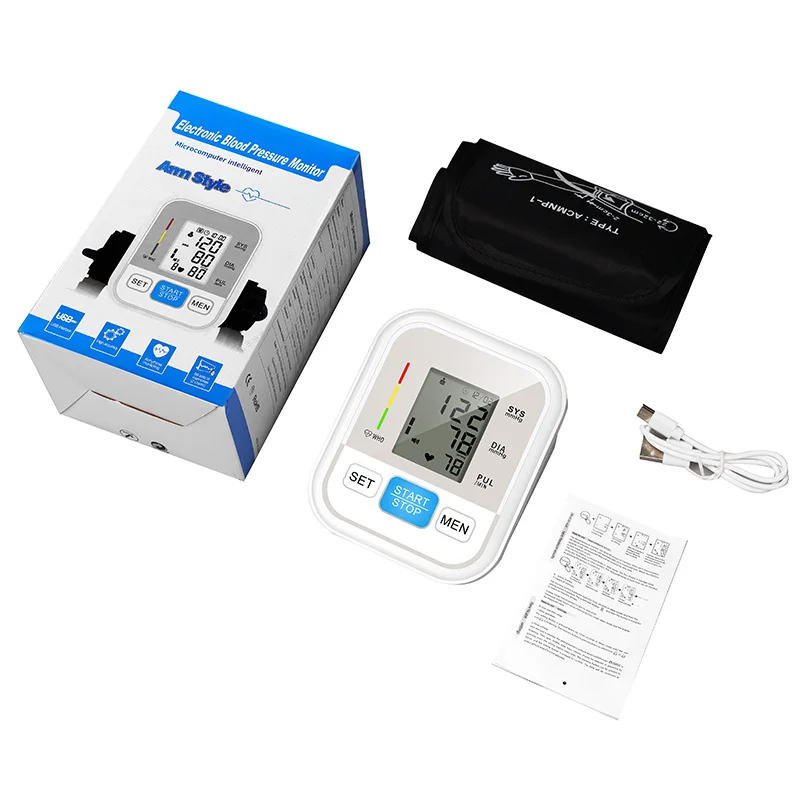 USB Digital Sphygmomanometer Medical Health Detector Home Upper Arm Blood Pressure Measur Adult kid Pulse Monitor blood pressure monitor blood pressure meter