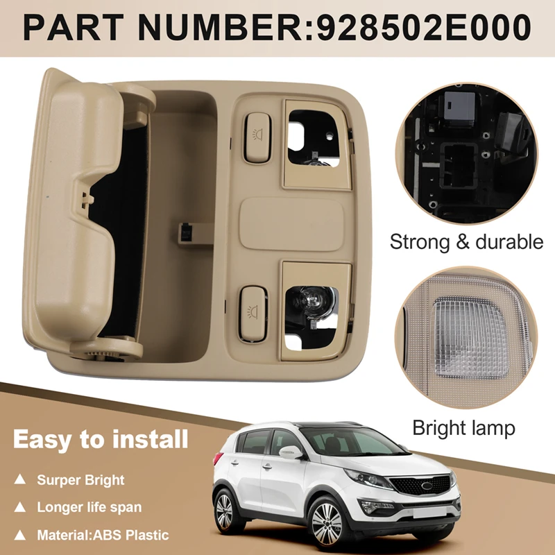 AU67-Automobile Map Lamp Reading Light For Hyundai Tucson JM 2005-2009 928502E000J9 928502E000 Hyundai Parts