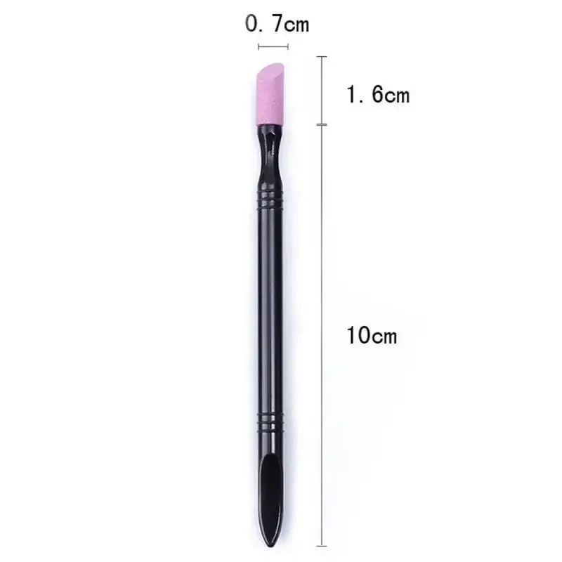 Double-End Quartz Nail Cuticle Hangnails Remover Dead Skin Pusher Trimmer Manicure Nail Art Tool Grinding Rods Tools