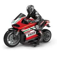 Motocicleta Rc 1: 10 2,4G 4Ch motocicleta de deriva eléctrica para niños coche de Control remoto modelo eléctrico juguetes para niños regalo - Imagen 5