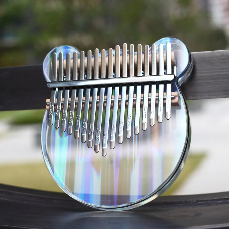 

Kalimba Thumb Piano 17 Keys, Portable Mbira Finger Piano Gifts for Kids and Adults Beginners, Musical Instrument Present