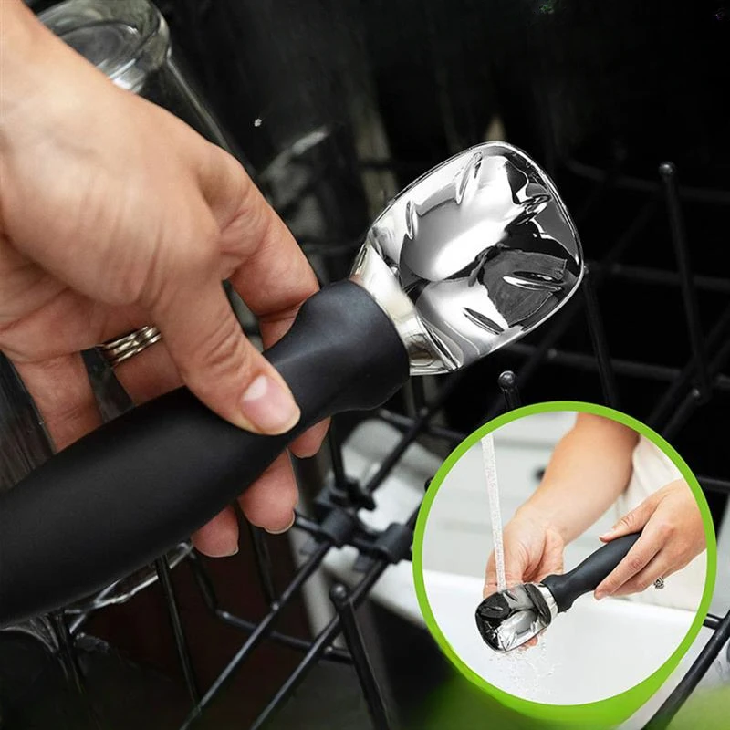 Heavy duty ice cream scoop ice cream scoop non slip alloy fruit spoon home kitchen accessories