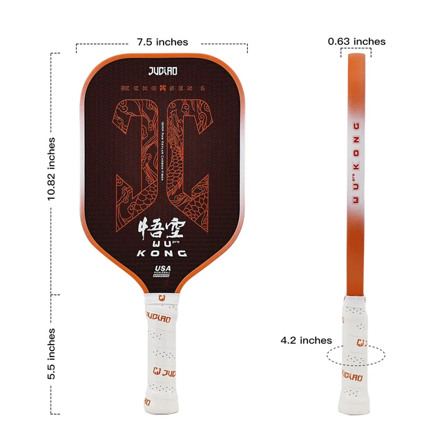JUCIAO Kevlar Carbon Fiber Pickleball Paddle – USAPA Approved 6