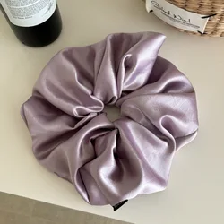 Elegant Large Satin Hair Scrunchie for Women - Perfect for Buns and Low Ponytails (1Pc)