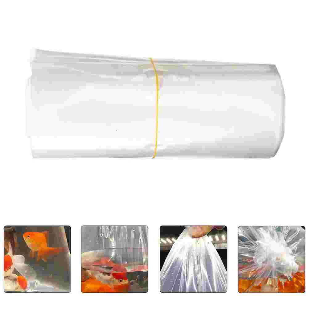 50 Pcs High Clarity Fish Packing Bags LDPE Leak Proof Transport Clear Plastic Storage Containers for Live Marine Tropical Fish