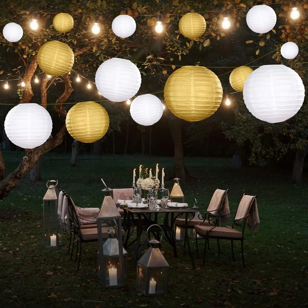 White Japanese Hanging Lanterns 20 Pack 20 Pack White Paper Lanterns -  Japanese Round Hanging Lanterns For Party \u0026 Wedding Decor Round Paper Party  Lanterns, image size:1280x1280
