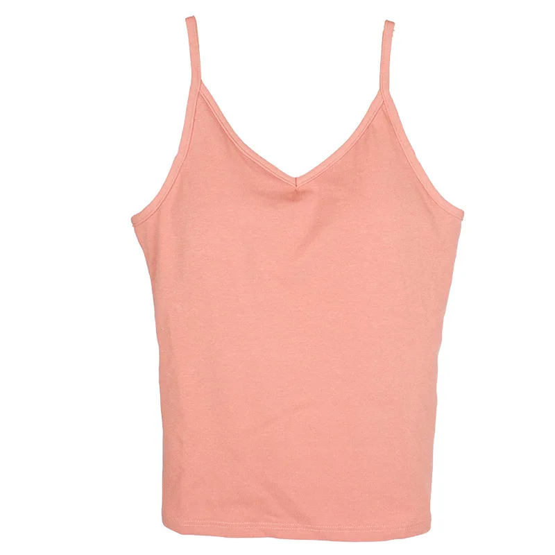 2023 Spring/Summer New Women's Cotton Belt Chest Cushion One Piece Hanging Pajama Bottom with Tank Top Ladies Home Fur Tops