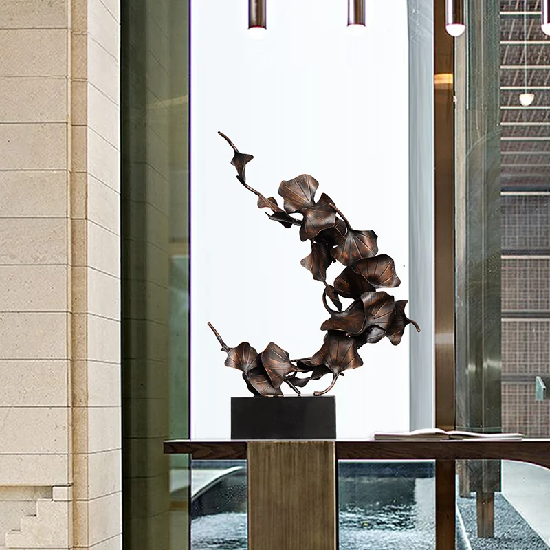 

Новинка, китайская абстрактная скульптура, художественный вестибюль отеля, большое железное металлическое украшение от пола до пола, креативное мягкое украшение