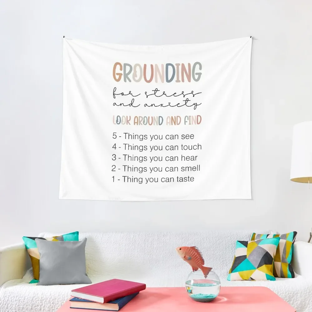 

Grounding for Stress + Anxiety | Earthy Tapestry Japanese Room Decor Bedroom Decoration Tapestry