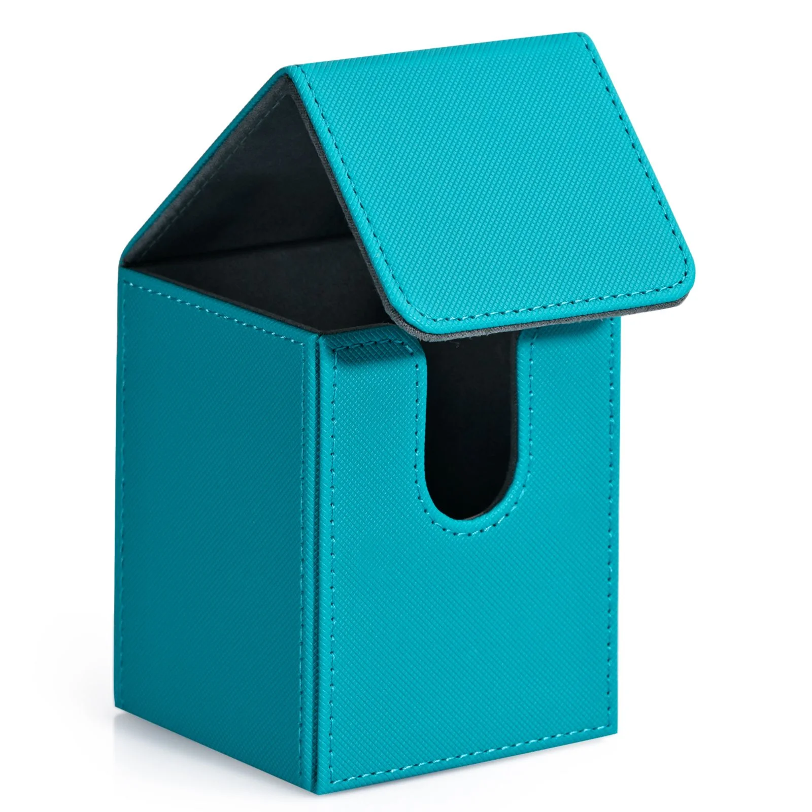 Card Storage Box Card Deck Box holds 100+ Single Sleeved Cards PU Leather Magnetic Closure Magic cards TCG cards