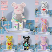 Oversized Violents Bear Building Blocks Assembled Toys DIY Adult Educational Children's Toys Birthday Gift Model Dolls Toys 1