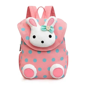 Children's Stuff Multi-Color Cute Rabbit Style Backpack Kids School Bag Fashion Kindergarten Girls Easter Bag Mochila 1