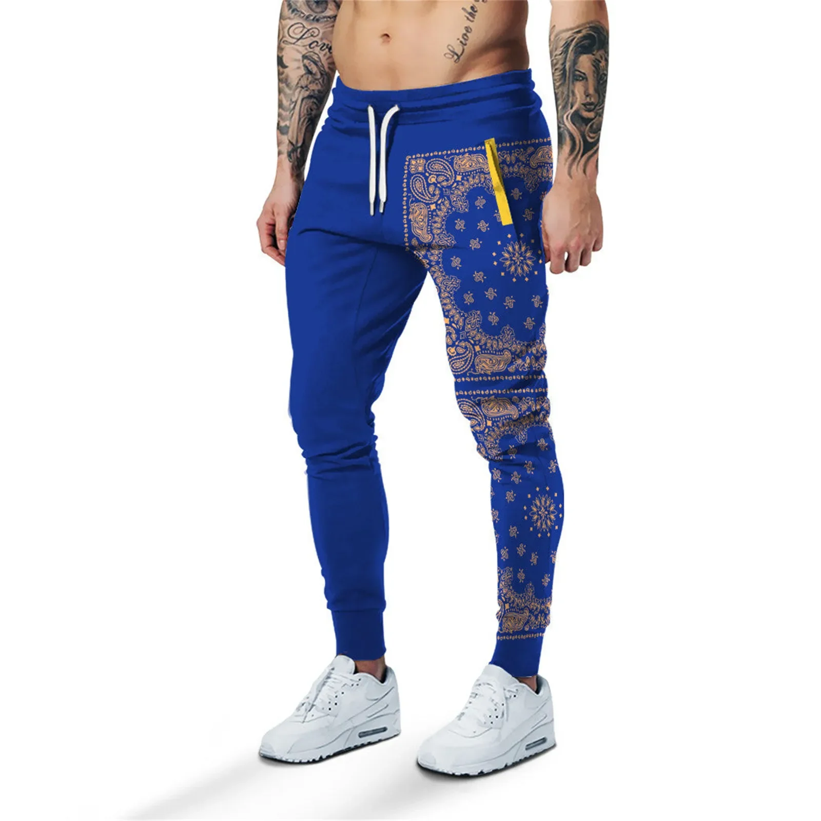 HX Royal Blue Clothing Retro Tattoos Anime Art Print T-shirts Sweatshirts Hoodie Pants Male Female Cosplay Costumes Dropshipping 6