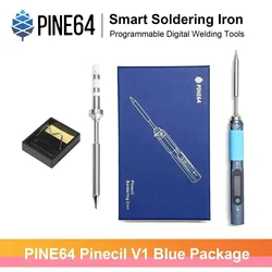 Pine64 Pinecil V1 Electric Soldering Iron Type-C DC DC5525 Constant Temperature Professional Smart Welding Tool TS B2 Tip Blue