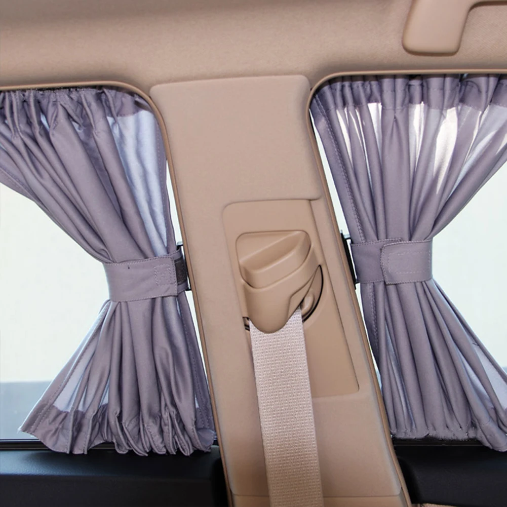 Generic 2 Pcs/Set Car Curtain Automobile Window Sunshade Polyester Sun